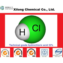 Acide chlorhydrique de qualité industrielle 31% 32% 33% 35% 36% pour l&#39;exploitation minière / traitement de l&#39;eau / électronique